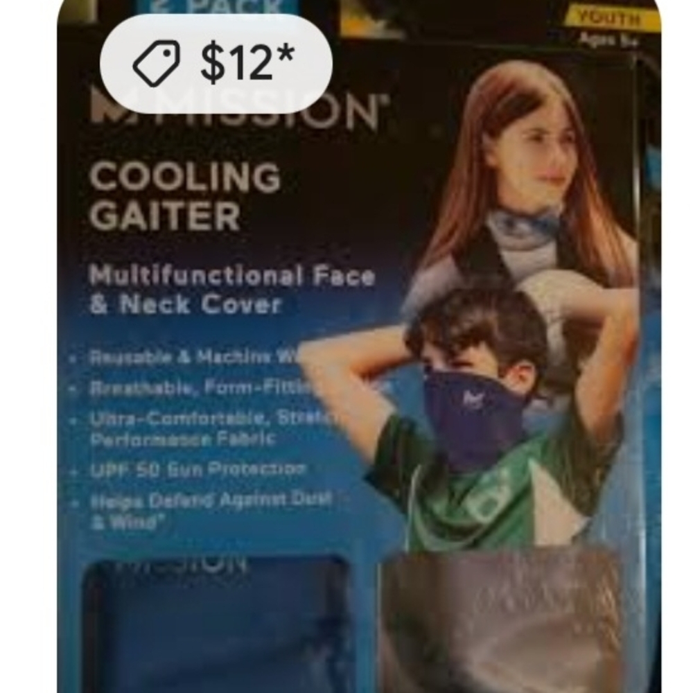 No Boundaries Kids Cooling Gaiter - Blue
